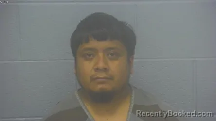 Mugshot of Israel Lopez-Cruz booked in Greene County, Missouri on August 8, 2026