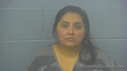 Mugshot of Jilda Alvarado-Lucas De Mar booked in Greene County, Missouri on September 10, 2026