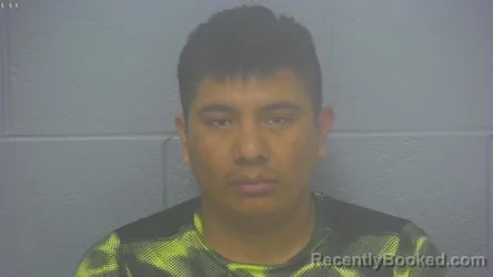 Mugshot of Juan Alejandro Patishtan-Shilon booked in Greene County, Missouri on August 16, 2026