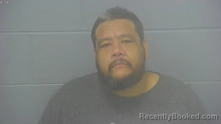 Mugshot of Jeffrey Ross Kana'auao Rasmussen booked in Greene County, Missouri on August 20, 2026