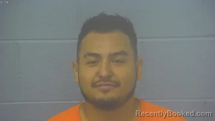Mugshot of Jesus Eduardo Soto-Miranda booked in Greene County, Missouri on August 7, 2026