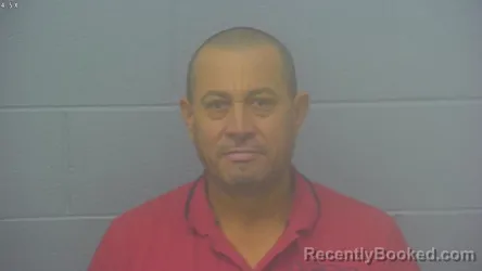 Mugshot of Jose Ricardo Santos-Turcios booked in Greene County, Missouri on October 8, 2026