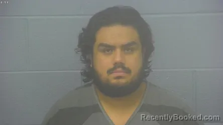 Mugshot of Jose Alexis Vega Meraz booked in Greene County, Missouri on August 7, 2026