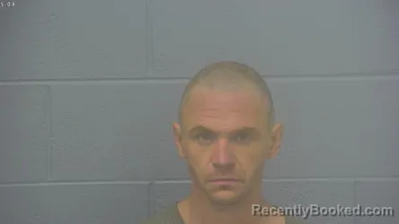 Mugshot of Justin Allen Woods booked in Greene County, Missouri on August 14, 2026