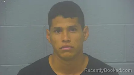 Mugshot of Kevin Santiago Acosta-Moreno booked in Greene County, Missouri on July 29, 2026