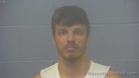 Mugshot of Kristian Andrew Burruss booked in Greene County, Missouri on October 9, 2026