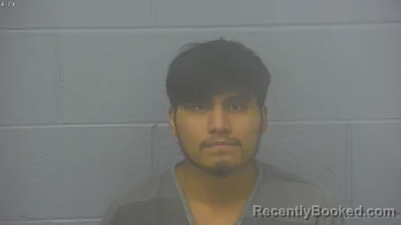 Mugshot of Mariano Diaz Jimenez booked in Greene County, Missouri on October 10, 2026