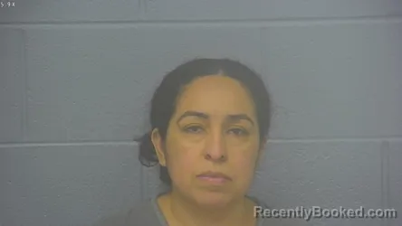 Mugshot of MORENA ELIZABETH MEJIA-JURADO booked in Greene County, Missouri on April 27, 2026