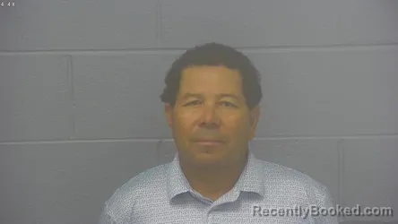 Mugshot of MIGUEL DARIO RAMOS FLORES booked in Greene County, Missouri on August 4, 2026
