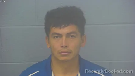 Mugshot of Mayky Fabricio Sanchez-Rubio booked in Greene County, Missouri on August 9, 2026