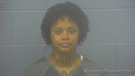 Mugshot of Nyree Deshantie Burdine booked in Greene County, Missouri on August 7, 2026