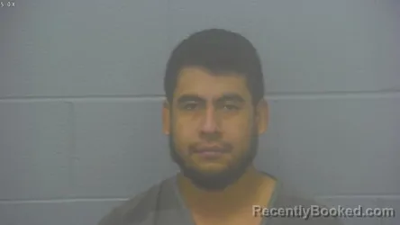 Mugshot of Oswal Abrego-Marroquin booked in Greene County, Missouri on October 10, 2026