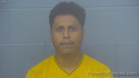 Mugshot of Oliver Roberto Castro-Evangelista booked in Greene County, Missouri on August 18, 2026