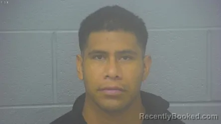 Mugshot of Ovidio De Leon-Diaz booked in Greene County, Missouri on August 13, 2026