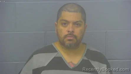 Mugshot of Randy Campos booked in Greene County, Missouri on October 8, 2026