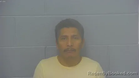 Mugshot of Rodas Domingo Francisco-Gaspar booked in Greene County, Missouri on September 29, 2026