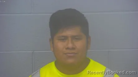 Mugshot of Rodrigo Javier Lazaro Cruz booked in Greene County, Missouri on August 4, 2026