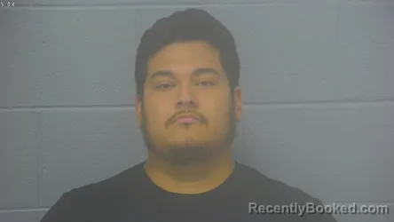 Mugshot of Ruben Enrique Munoz-Zacarias booked in Greene County, Missouri on August 23, 2026