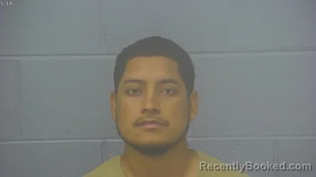 Mugshot of Raul Rodriguez Pecina booked in Greene County, Missouri on August 8, 2026