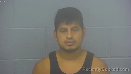 Mugshot of Rogelio Ramirez Garcia booked in Greene County, Missouri on August 25, 2026