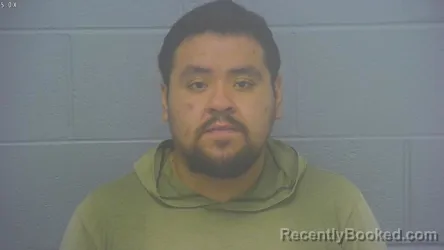 Mugshot of URIEL ENRIQUEZ PINEDA booked in Greene County, Missouri on April 3, 2026