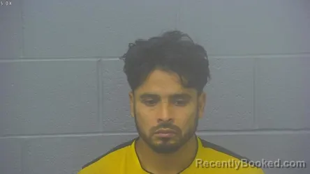 Mugshot of Victor Manuel Aguilar-Mejia booked in Greene County, Missouri on July 28, 2026