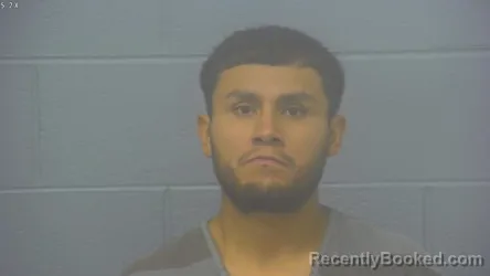 Mugshot of Victor Alonso Maldonado Lugo booked in Greene County, Missouri on October 14, 2026
