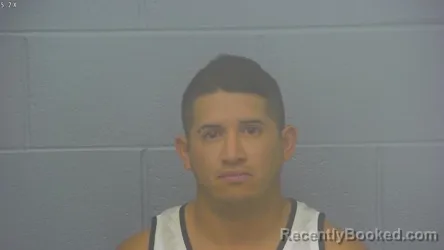 Mugshot of Yenfrin Antonio Acosta Uribe booked in Greene County, Missouri on July 29, 2026