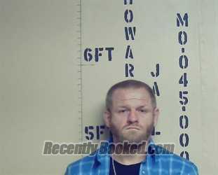 Booking photo from Howard County, Missouri