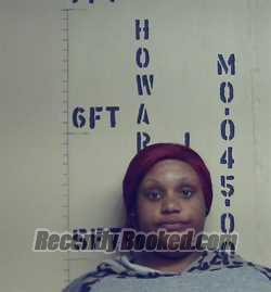 Booking photo from Howard County, Missouri