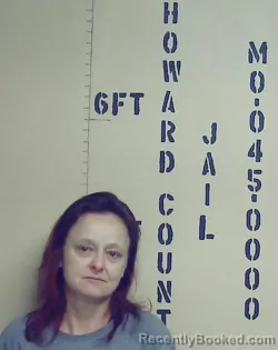 Mugshot of SHELLY FROST booked in Howard County, Missouri on April 21, 2026