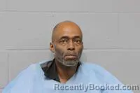 Mugshot of GEORGE DERRELL WOODFORK booked in Johnson County, Missouri on May 9, 2026