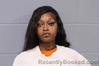 Mugshot of MARCAYLA NAKESE DENMON booked in Johnson County, Missouri on July 7, 2026