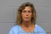 Mugshot of Janie Marcelle Guffey booked in Johnson County, Missouri on August 22, 2026