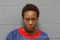 Mugshot of Tatianna Chantell Thomas booked in Johnson County, Missouri on August 25, 2026