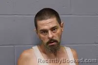 Mugshot of George Travis Allred booked in Johnson County, Missouri on September 10, 2026