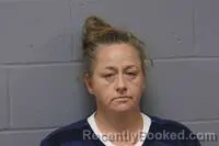 Mugshot of Ashley Marie Ruble Hunzinger booked in Johnson County, Missouri on October 16, 2026