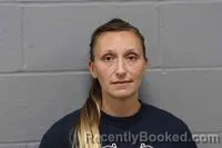 Mugshot of Jessica Lynn Slusser booked in Johnson County, Missouri on October 27, 2026