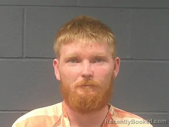 Mugshot of Brandon Teague booked in McDonald County, Missouri on October 4, 2026