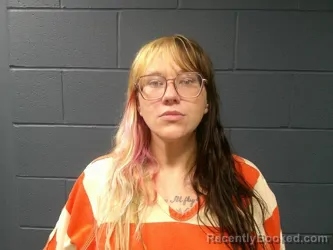 Mugshot of Savanna Nicole Spencer booked in McDonald County, Missouri on October 20, 2026