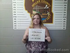 Mugshot of Jasmine Lynn Samant Wilson booked in Miller County, Missouri on July 26, 2026