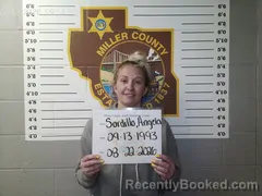 Mugshot of Angela N Sordillo booked in Miller County, Missouri on August 22, 2026