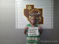 Mugshot of Debra Ellen Britton booked in Miller County, Missouri on August 26, 2026