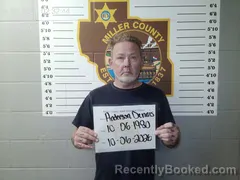 Mugshot of Dennis Wayne Anderson booked in Miller County, Missouri on October 6, 2026
