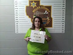 Mugshot of Cara Nicole Harvey booked in Miller County, Missouri on October 14, 2026