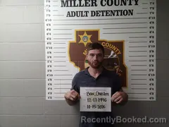 Mugshot of Chasten Daniel Bax booked in Miller County, Missouri on October 15, 2026