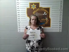 Mugshot of Lia Colleen Martin booked in Miller County, Missouri on April 3, 2026