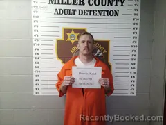 Mugshot of Kaleb Howard Henson booked in Miller County, Missouri on April 13, 2026