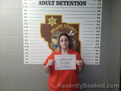 Mugshot of Kellie Ann Quillen booked in Miller County, Missouri on April 13, 2026
