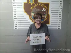 Mugshot of Joylynn Rhoades booked in Miller County, Missouri on April 15, 2026